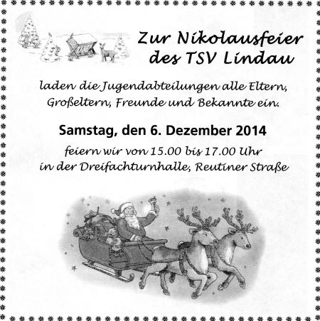 Einladung zum Nikolausturnen